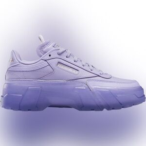 NWOB Reebok GX5027 Club C Cardi B Crisp Purple Sneakers Junior’s Size 3.5